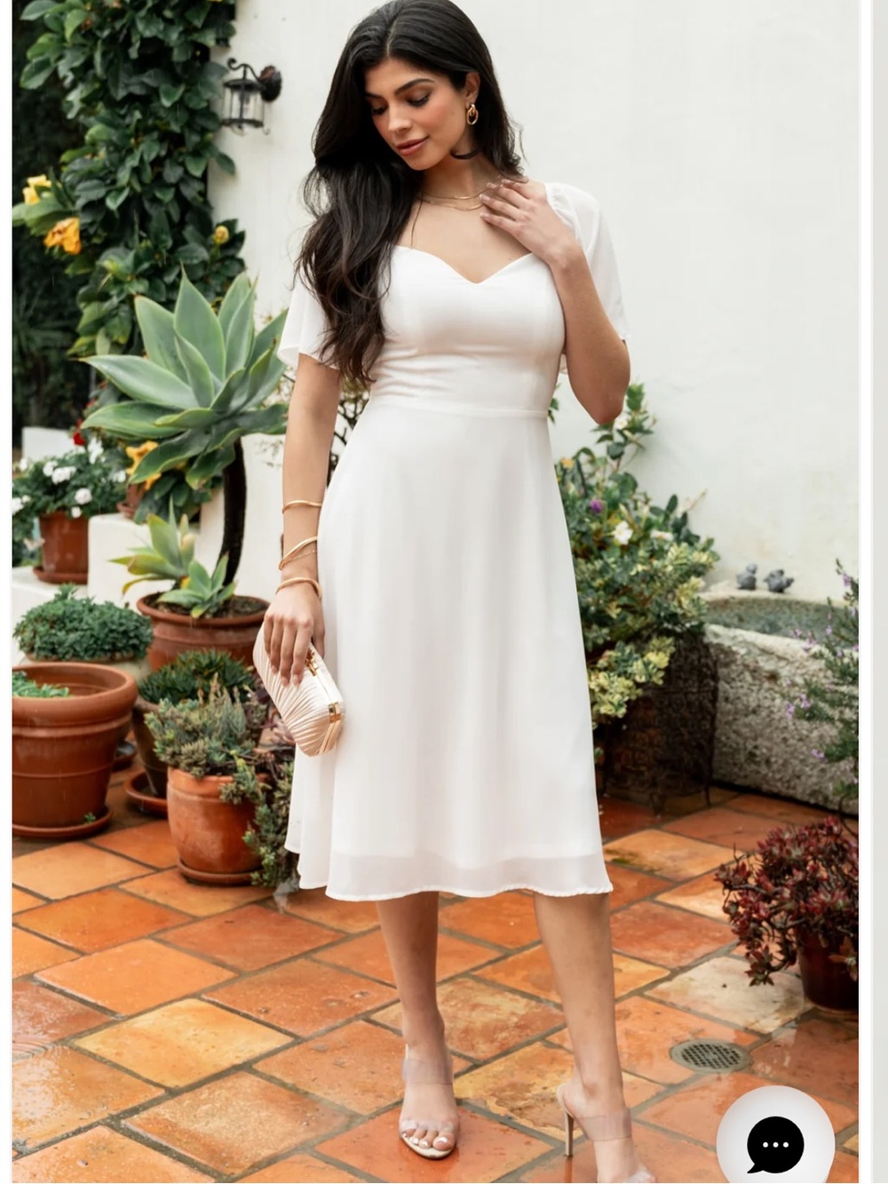 Baltic Børn Colette sweetheart midi dress white XL NWT bridal graduation wedding - Picture 2 of 12
